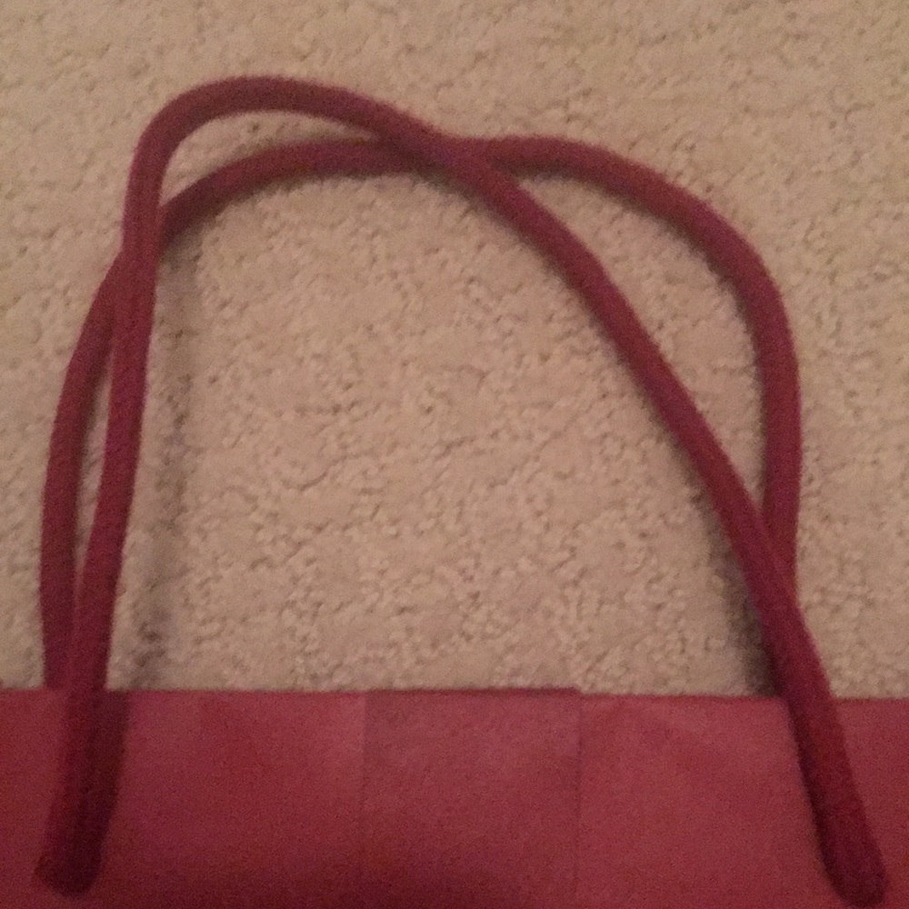 Authentic Salvatore Ferragamo Red Paper Shopping Gift Bag Luxury Packaging 11x8 - Picture 4 of 6